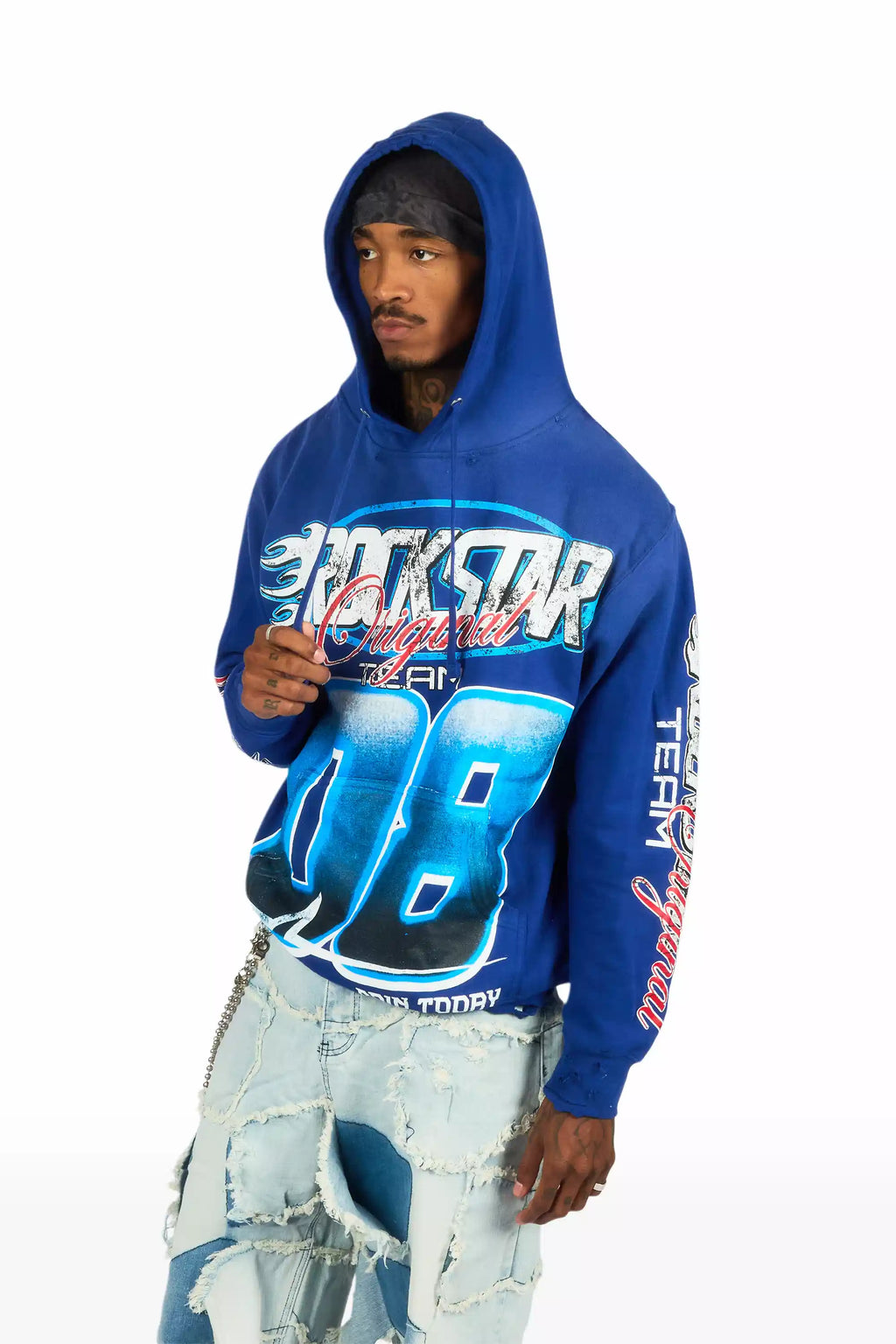 Ryker Royal Blue Graphic Hoodie