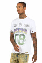 Quito White Graphic Oversized T-Shirt
