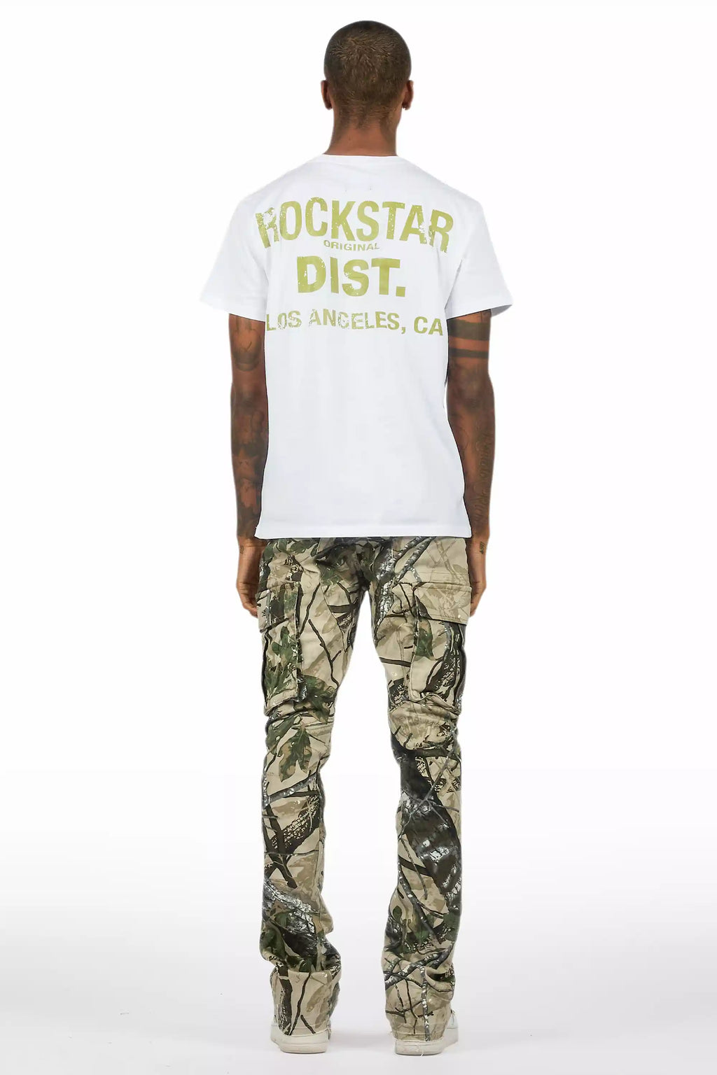 Lake White T-Shirt/Stacked Flare Jean Bundle