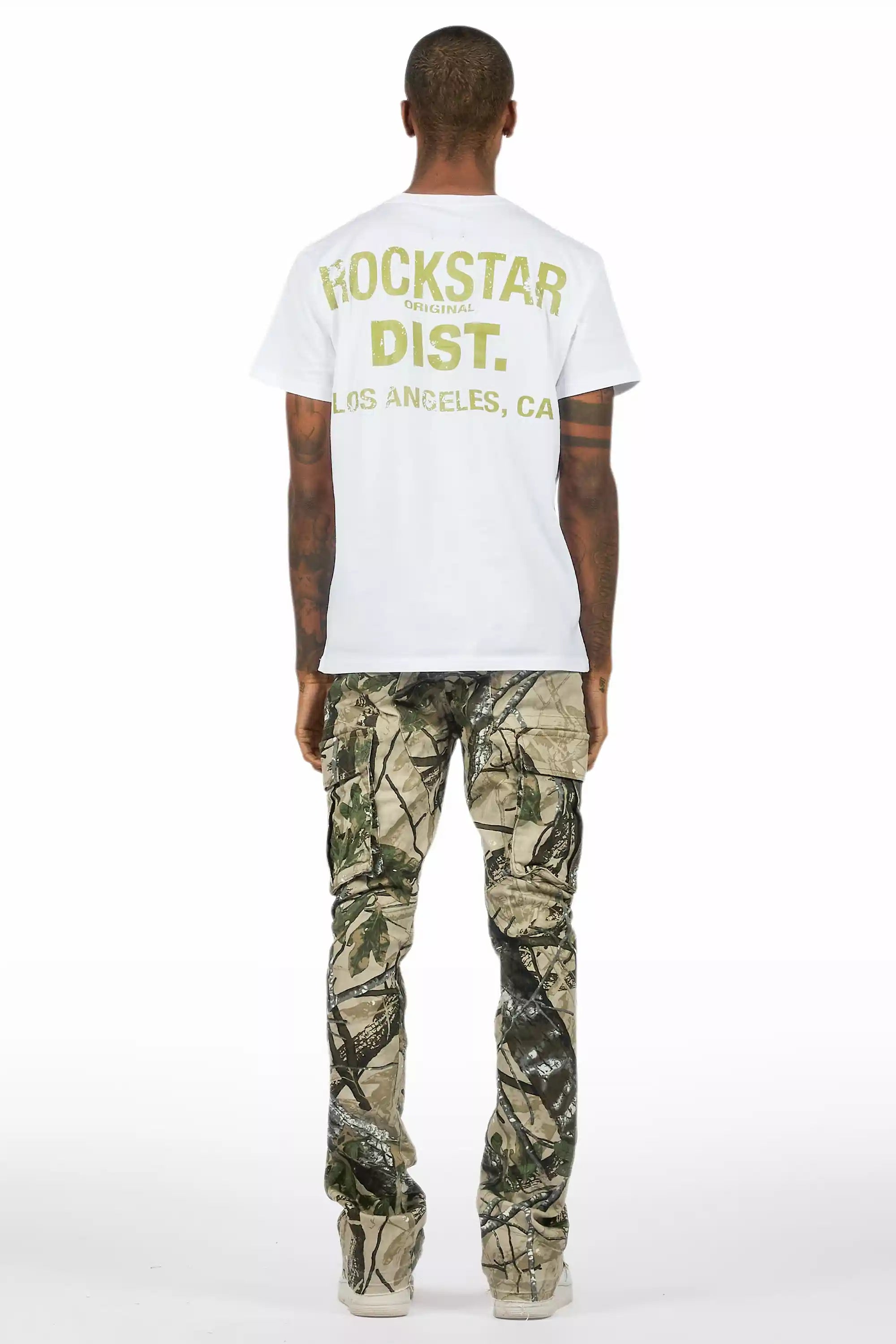 Lake White T-Shirt/Stacked Flare Jean Bundle