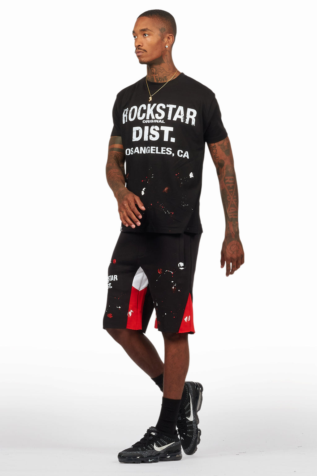 Scottie Black Painter T-Shirt/Short Set