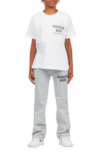 Boys Alpine Grey Stacked Trackpant