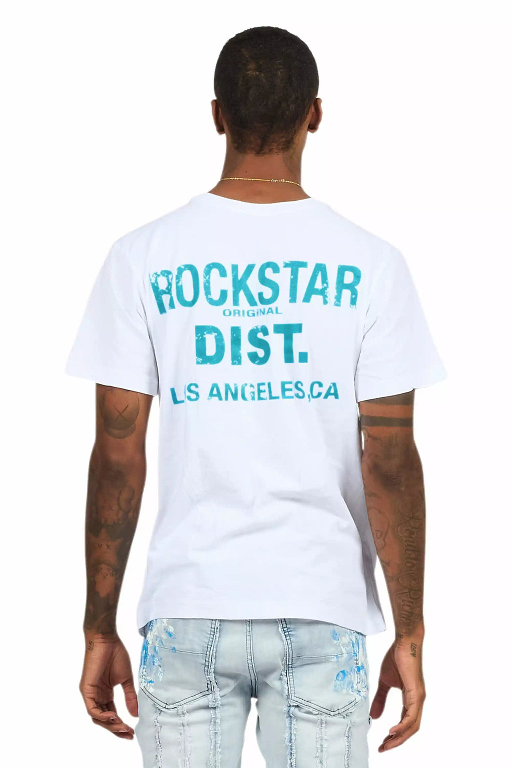 Lake White/Aqua Graphic T-Shirt