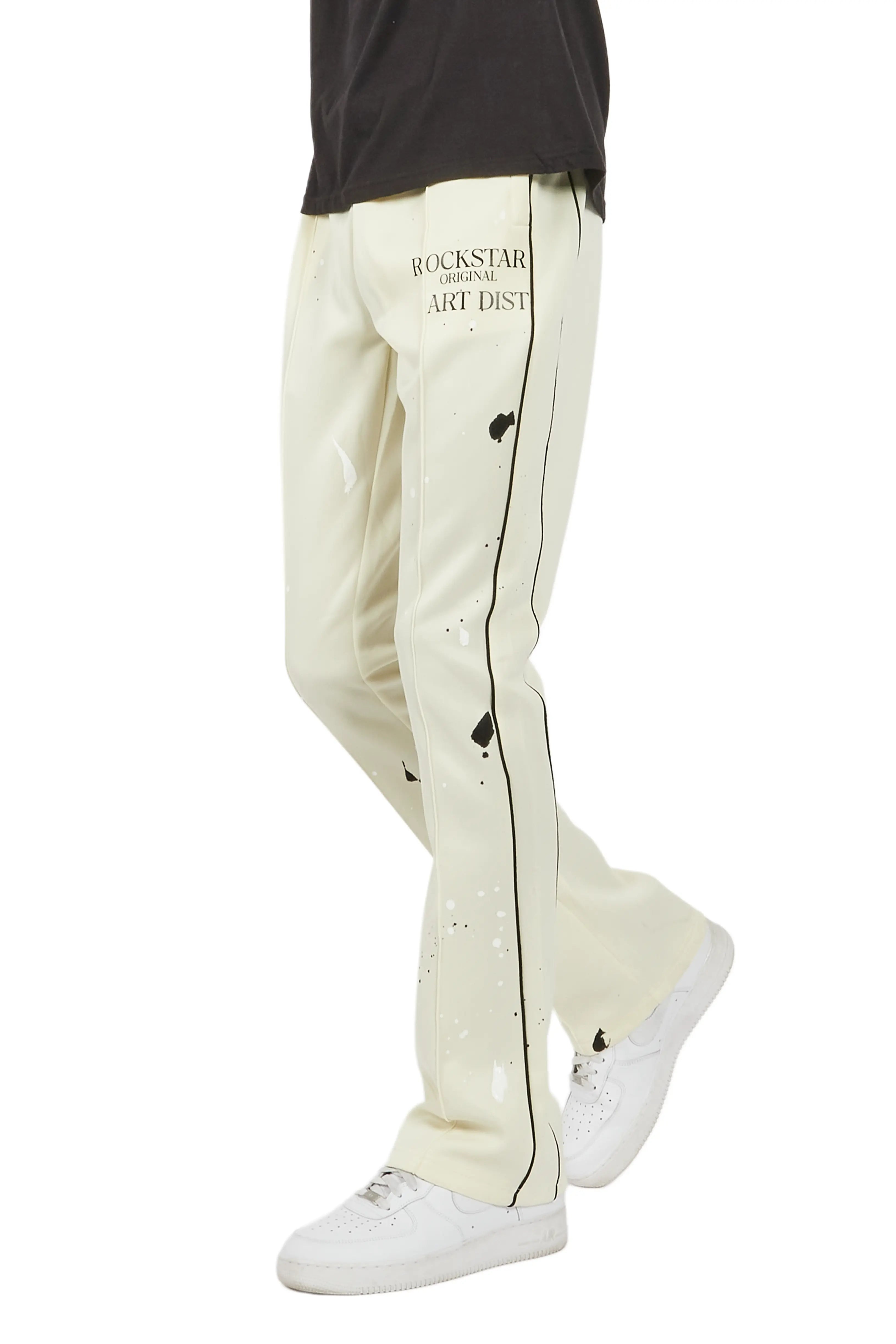 Jaco Cream Stacked Flare Pant