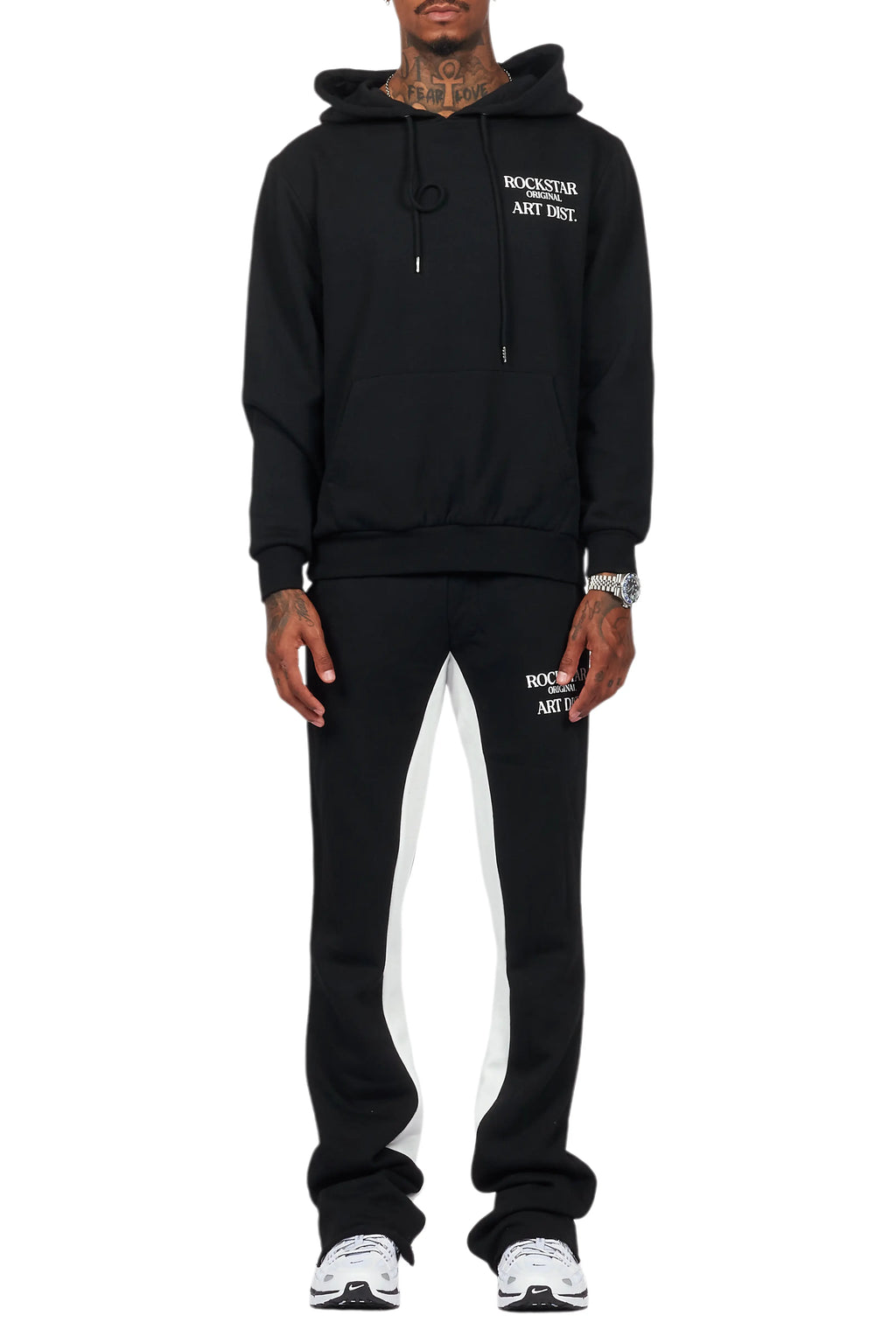 Briggs Black Hoodie/Baggy Fit Pant Set