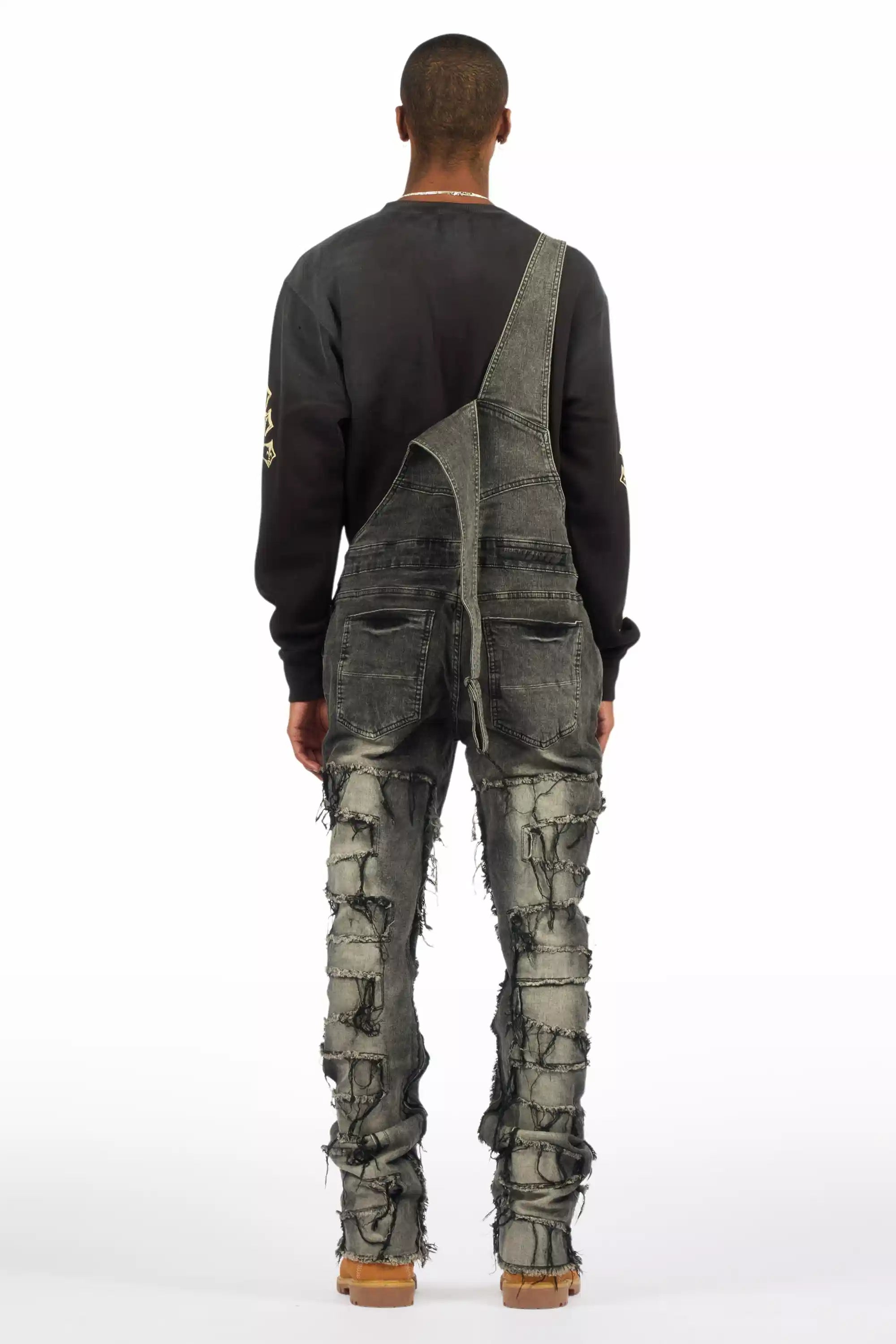 Alfie Grey Denim Overall