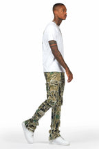 Lake White T-Shirt & Shake Stacked Flare Jean Bundle