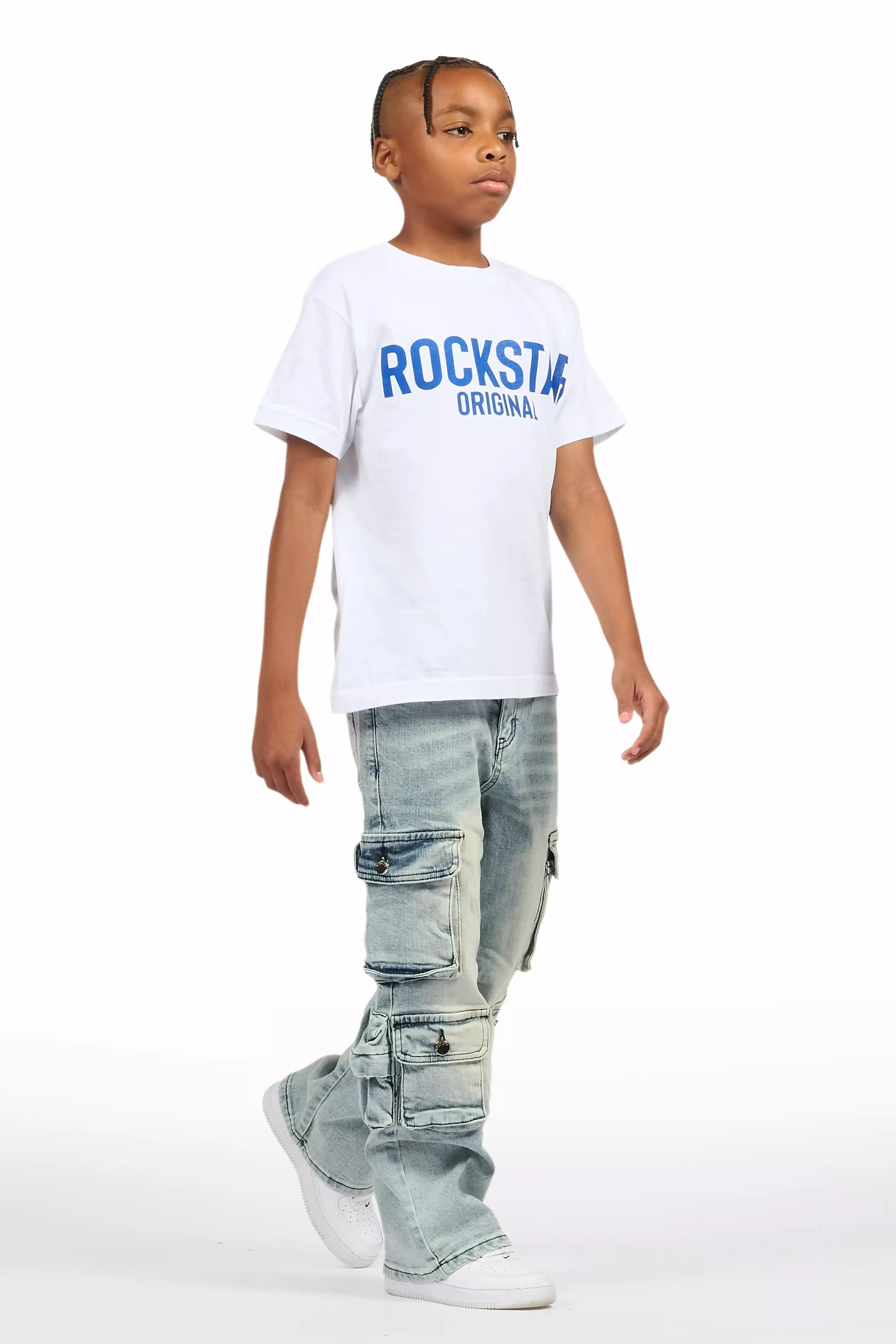 Boys Cortie Blue Baggy Fit Jean