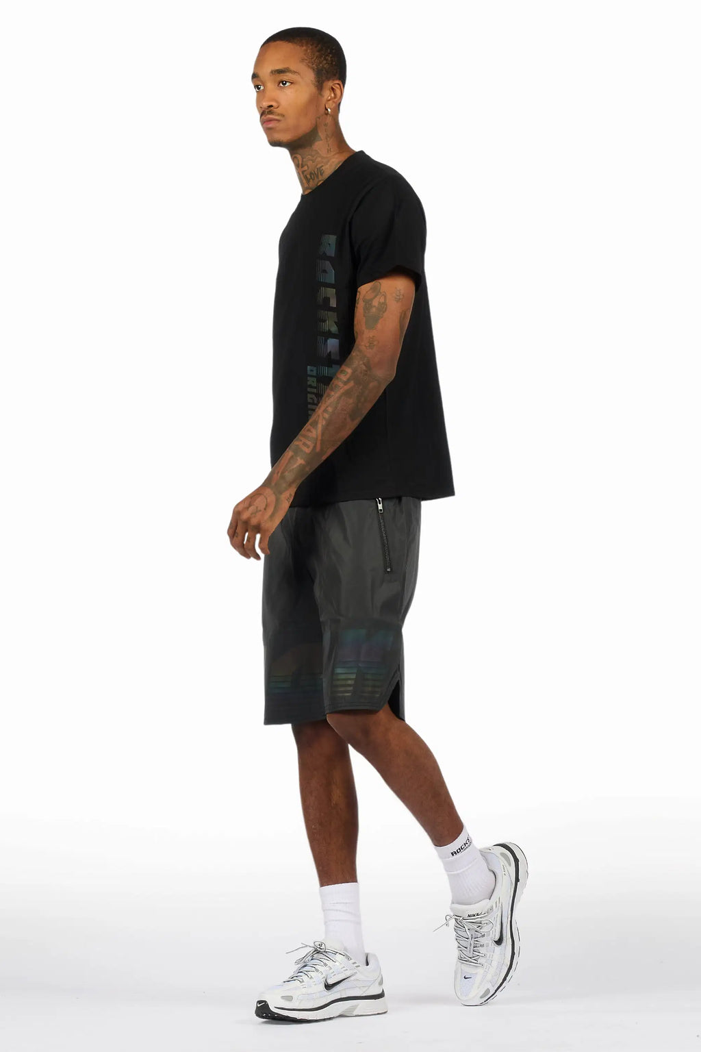 Xadrian Black T-Shirt/Short Set