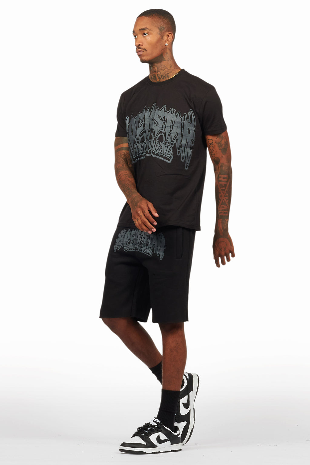 Dray Black/Black T-Shirt/Short Set