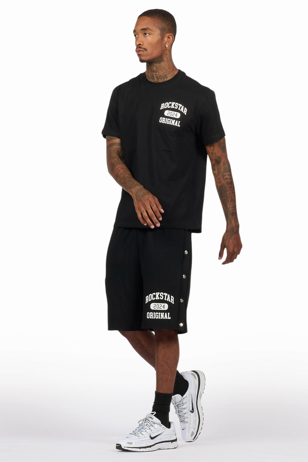 Lex Black T-Shirt/Short Set