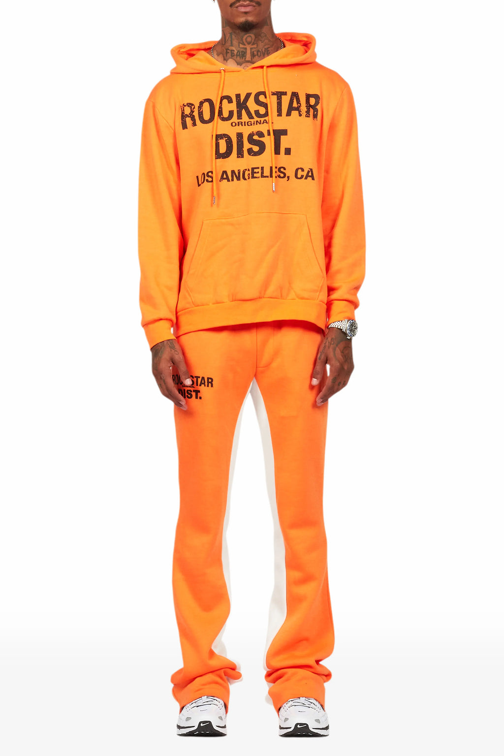 Lake Orange Hoodie/Baggy Track Pant Set