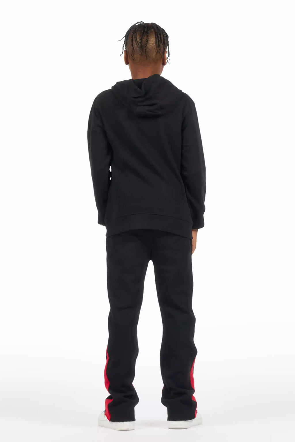 Boys Warblen Black/Red Stacked Flare Track Set