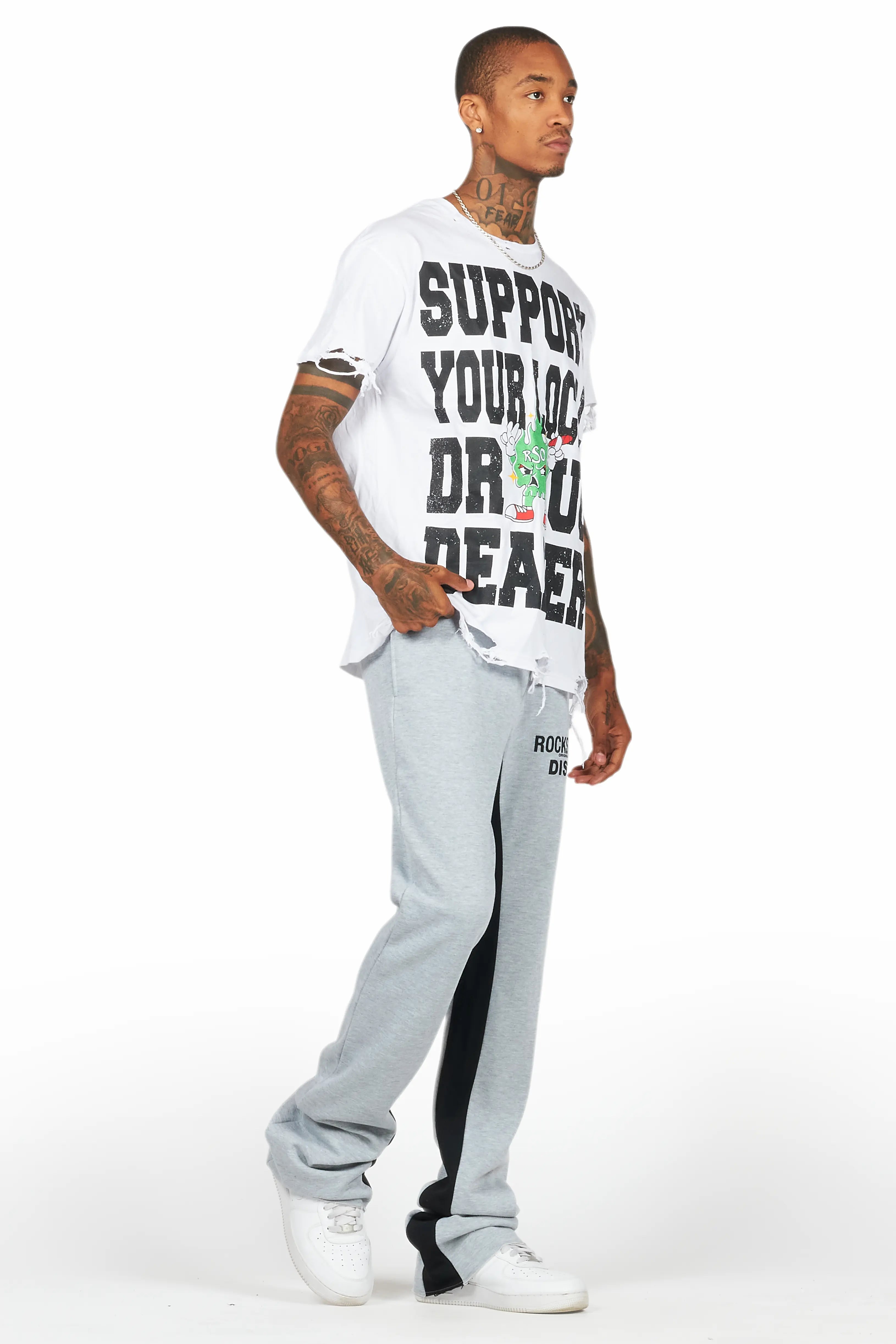 Alpine Heather Grey Baggy Pant