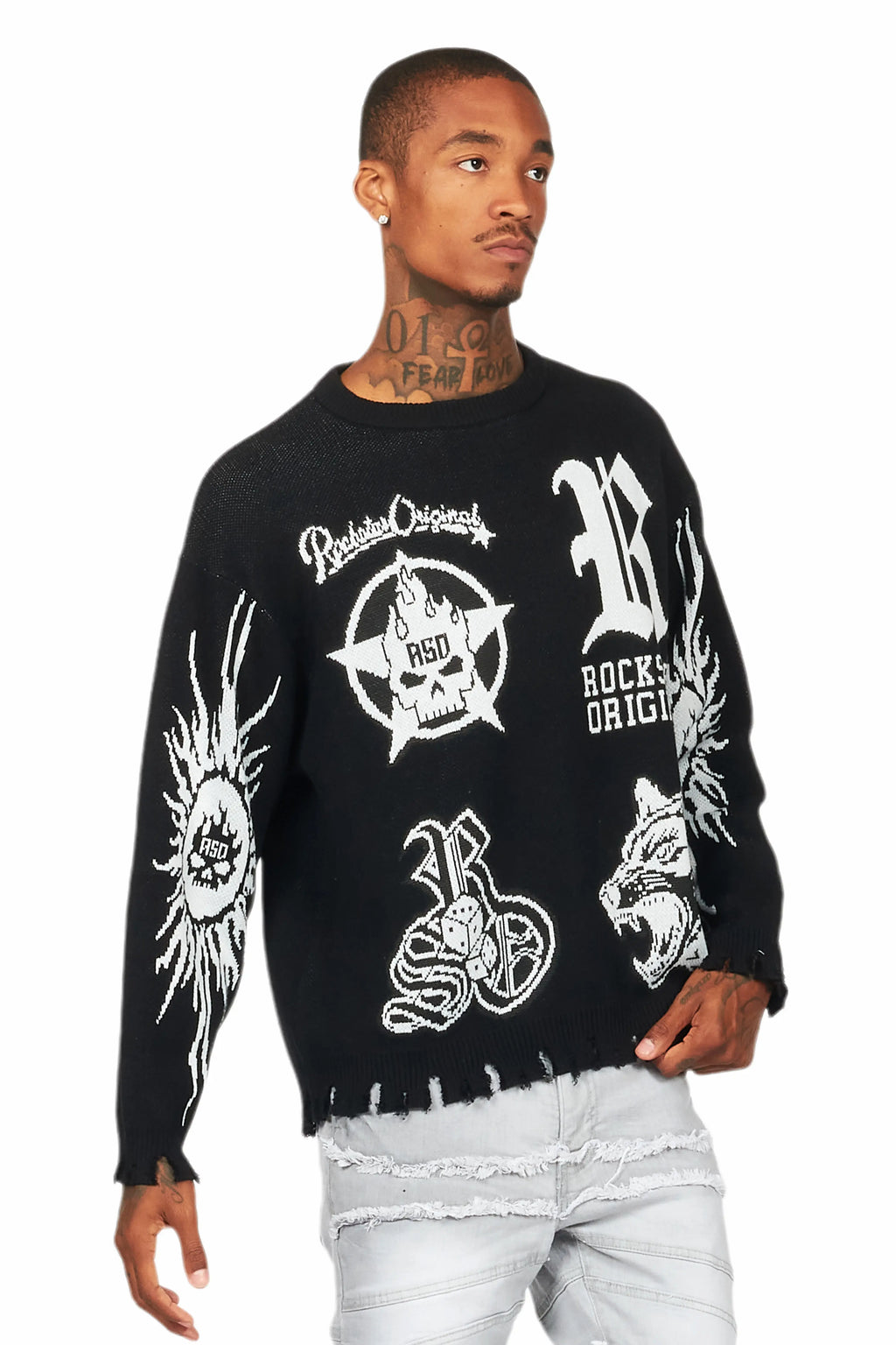 Fagan Black Knit Sweater