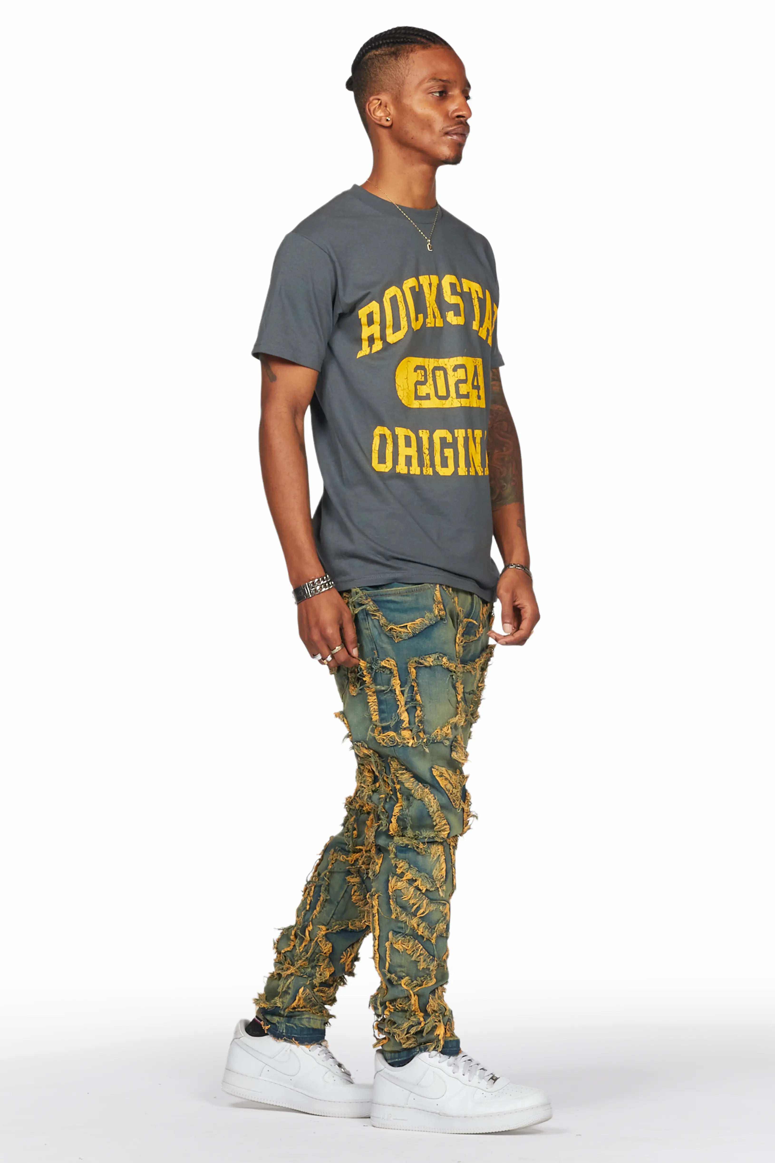 Hakim Tint Patchwork Skinny Fit Jean