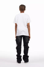 Boys Rodion Dark Grey Slim Fit Cargo Jean