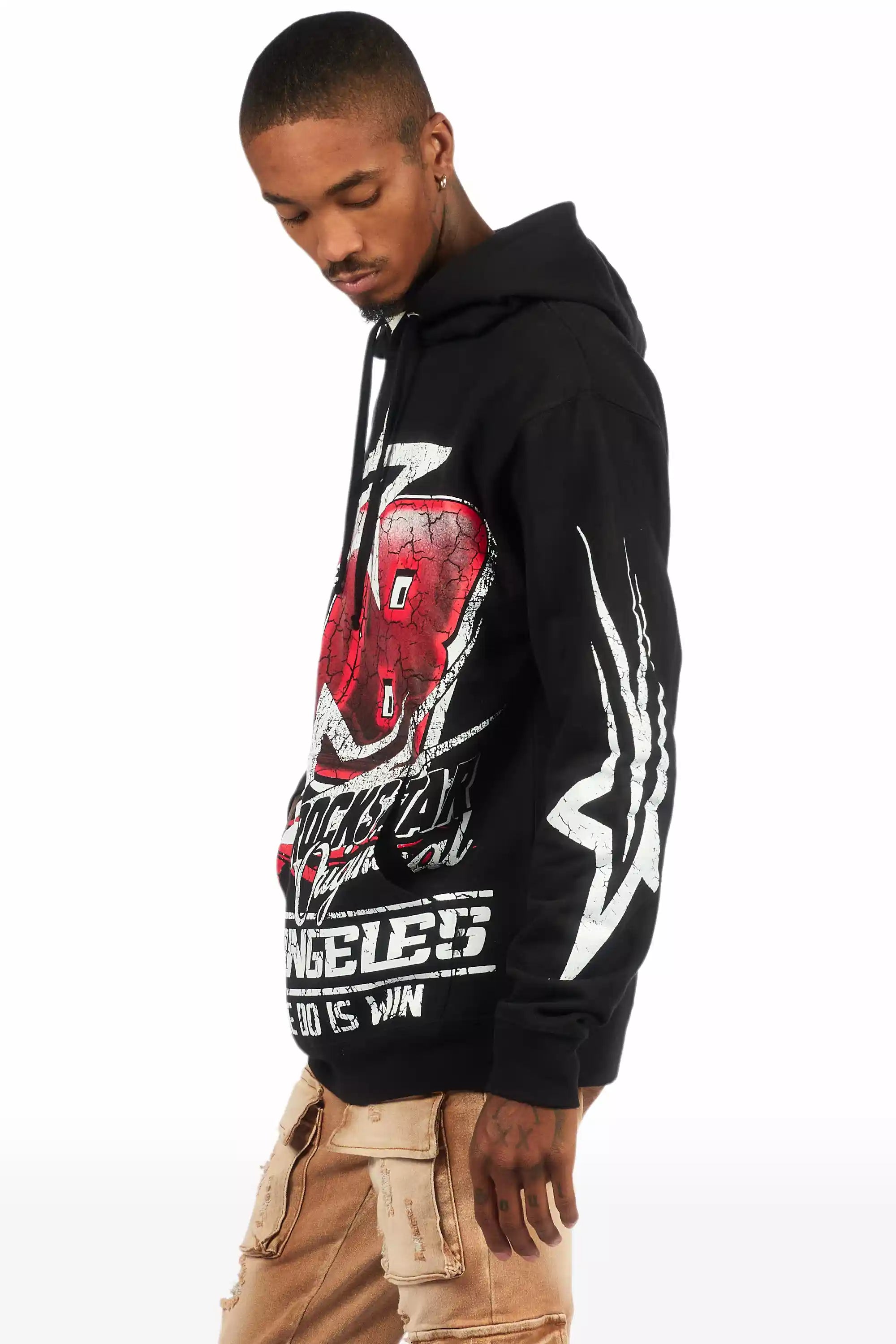 Kastell Black Graphic Hoodie