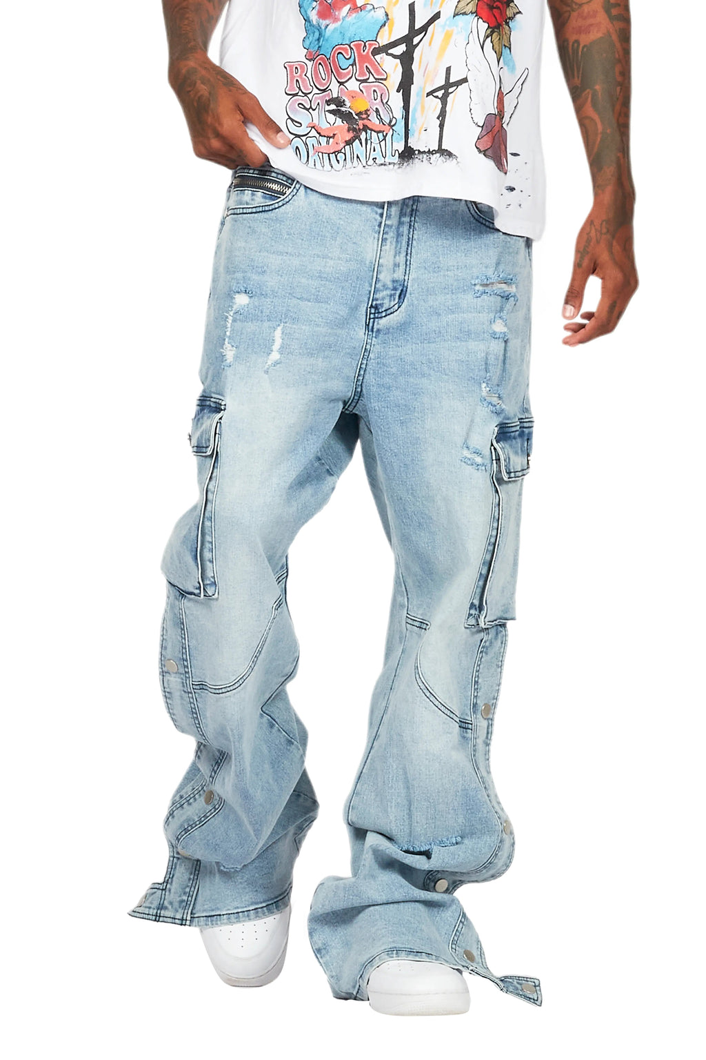 Kuiper Light Blue Baggy Fit Jean
