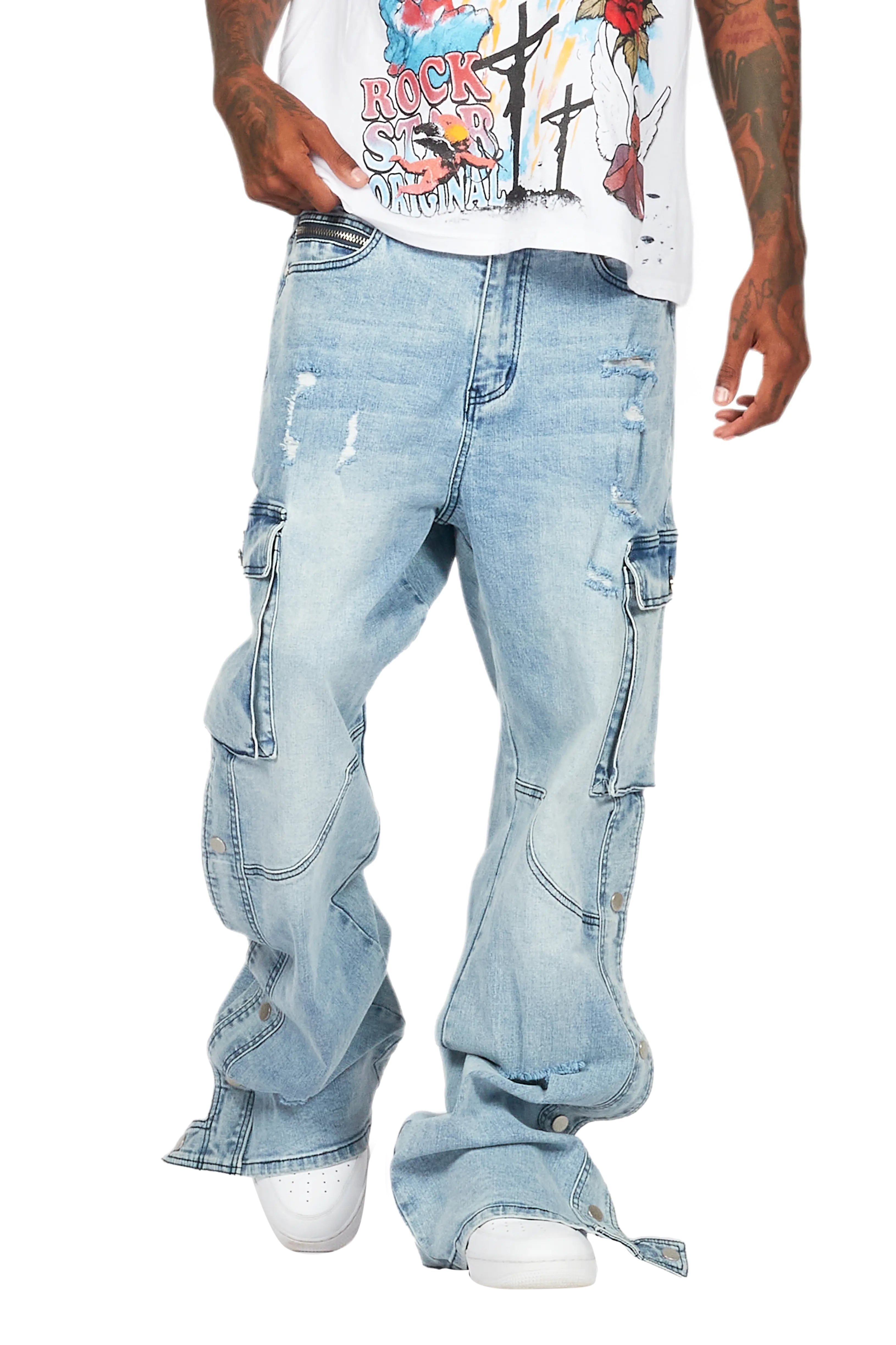 Kuiper Light Blue Baggy Fit Jean