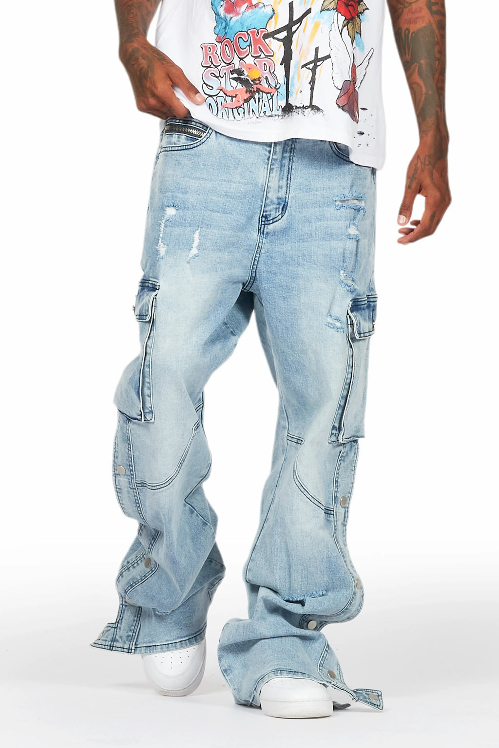 Kuiper Light Blue Baggy Fit Jean