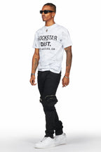 Garren Black Skinny Fit Cargo Jean