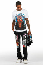 Santos Black Hoodie/Baggy Track Pant Set