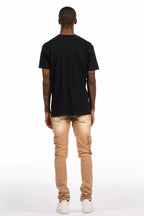 Kap Washed Beige Cargo Jean