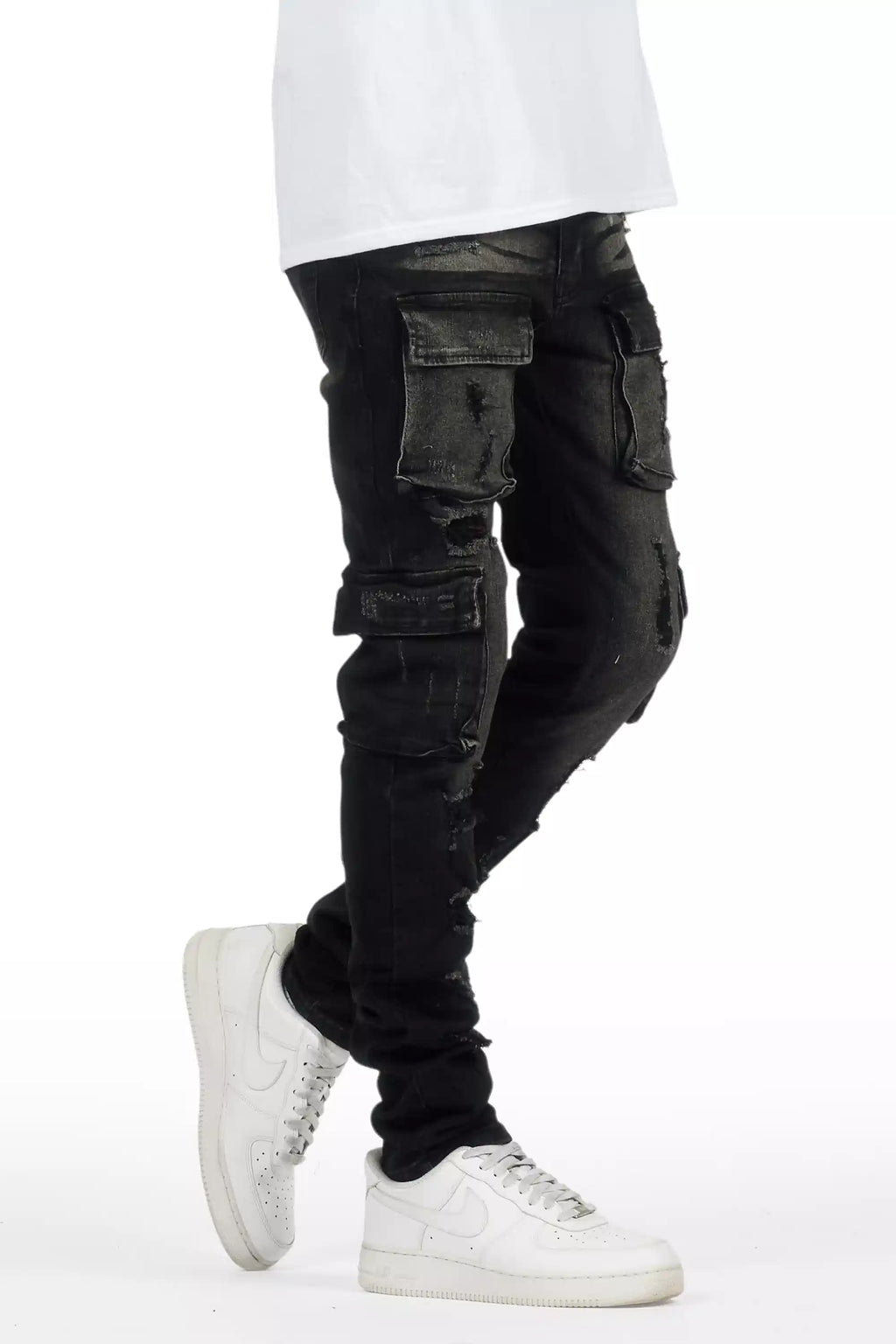 Kap Dark Grey Cargo Jean