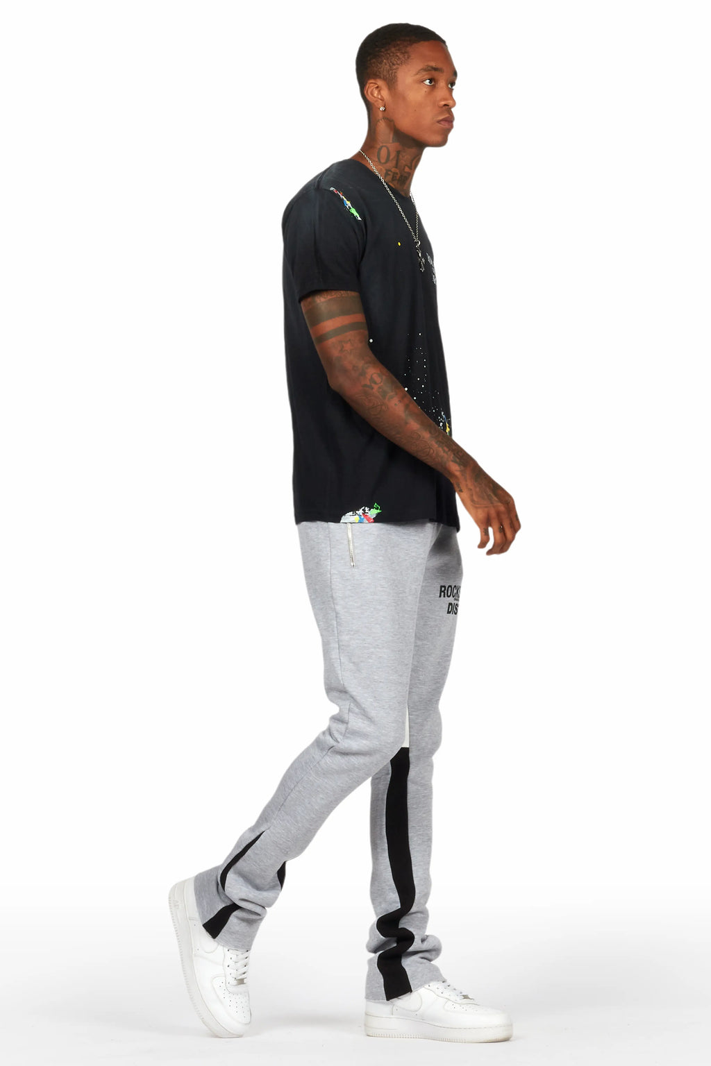 Alpine Grey/Black Stacked Flare Pant