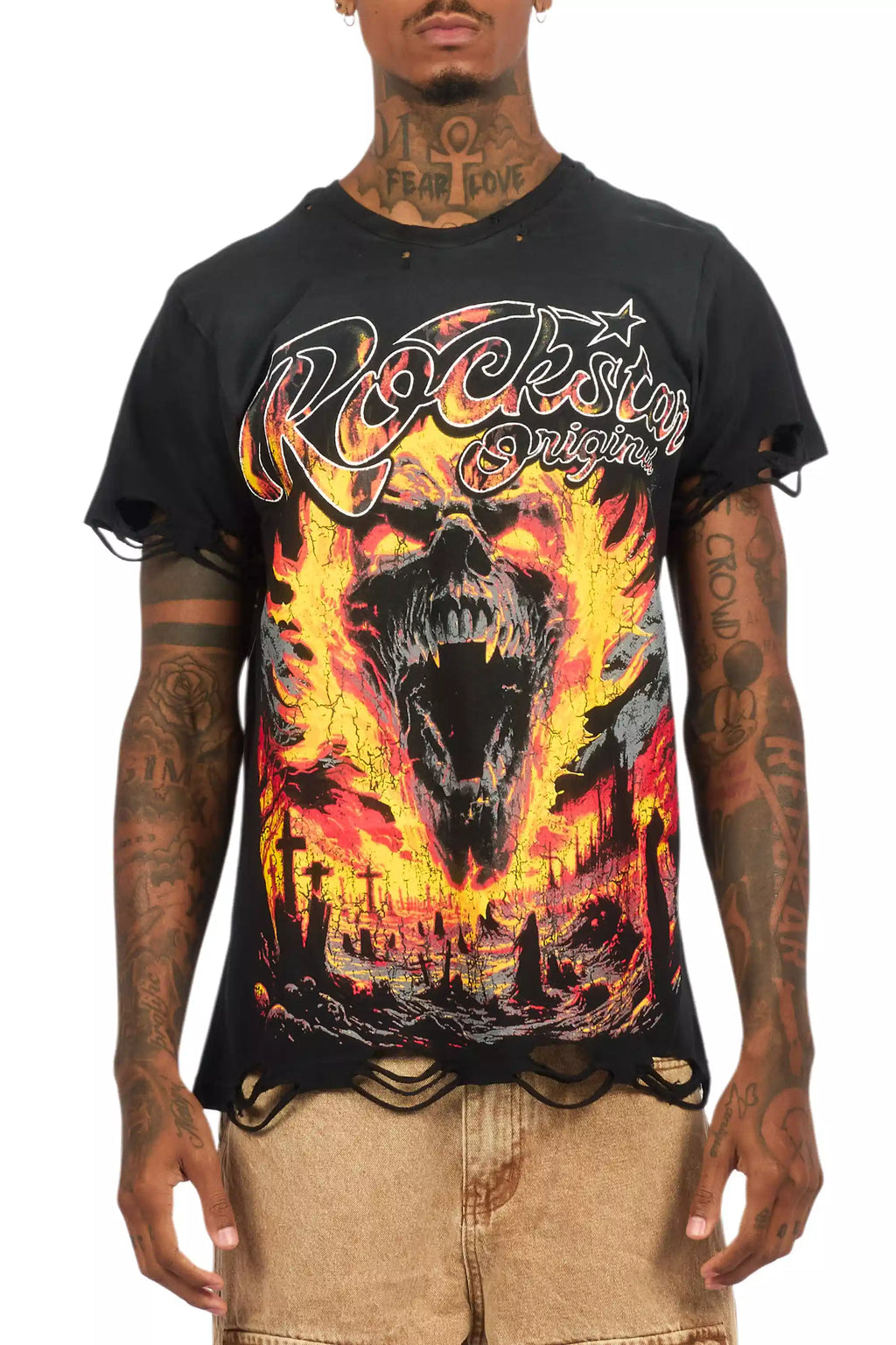 Flamer Black Graphic T-Shirt