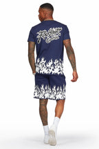 Bubble Navy T-Shirt/Short Set