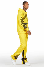 Amos Yellow Hoodie/Baggy Track Pant Set