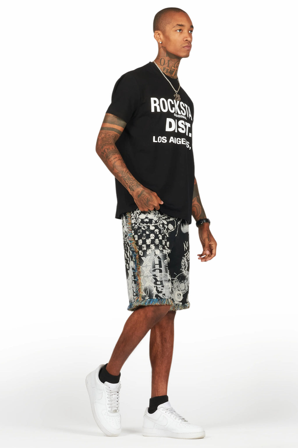 Tappy Black/White T-Shirt Short Set