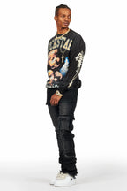 Deiter Black Graphic Crewneck