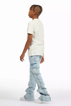 Boys Hutch Blue Stacked Flare Jean