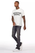 Machete Dark Grey Stacked Flare Jean