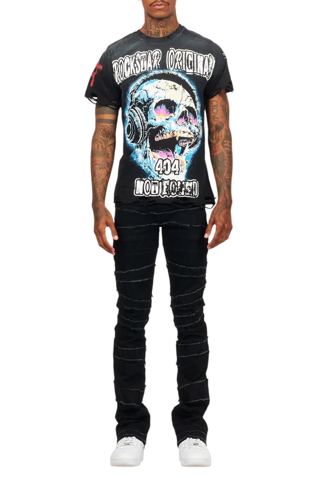 Amare Black Graphic T-Shirt