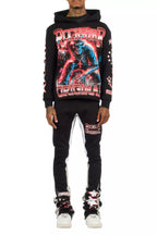 Marxe Black/Red Hoodie/Super Stacked Track Set