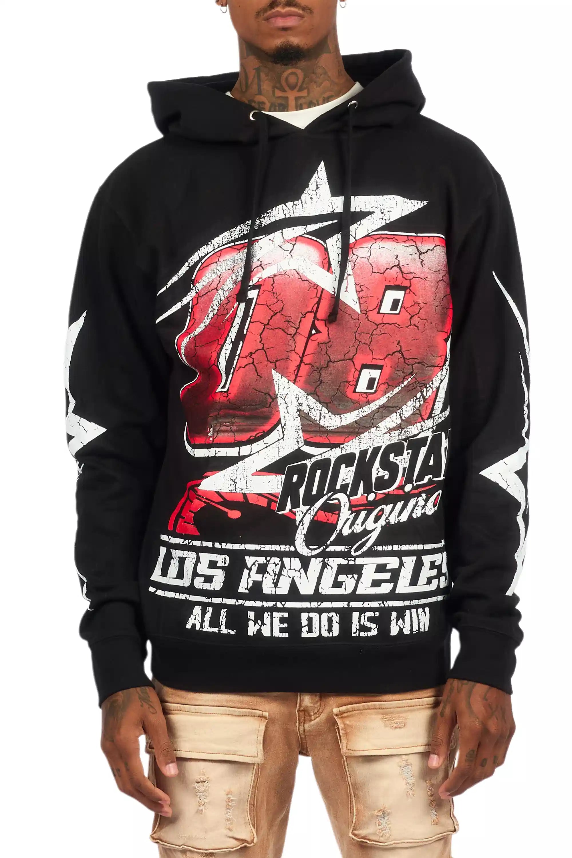 Kastell Black Graphic Hoodie