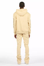Vontae Beige/Black Hoodie/Super Stacked Track Set