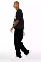 Basik Jet Black Baggy Jean