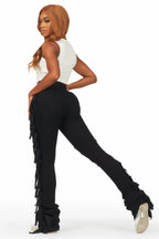 Cataleya Black Super Stacked Jean