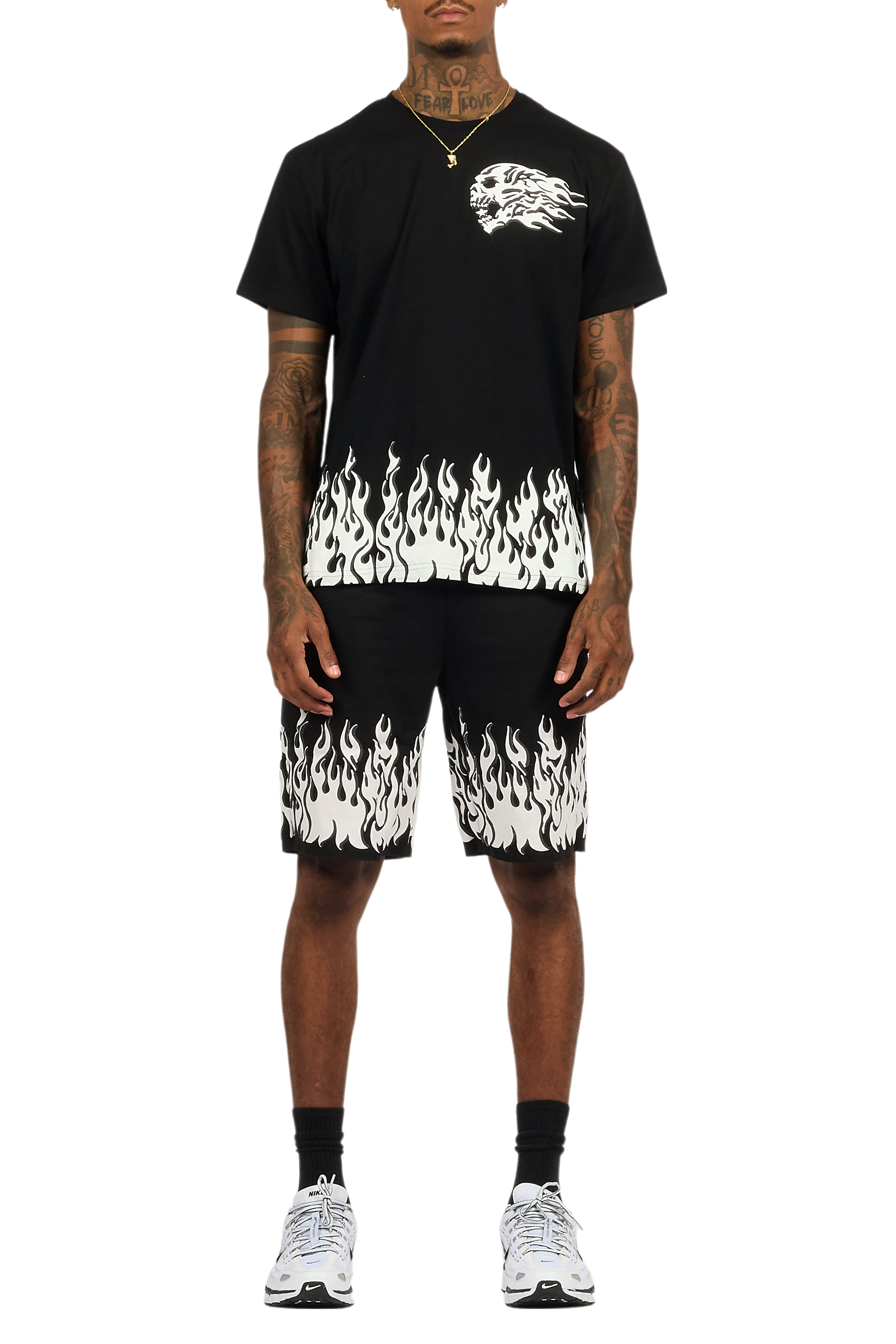 Bubble Black T-Shirt/Short Set