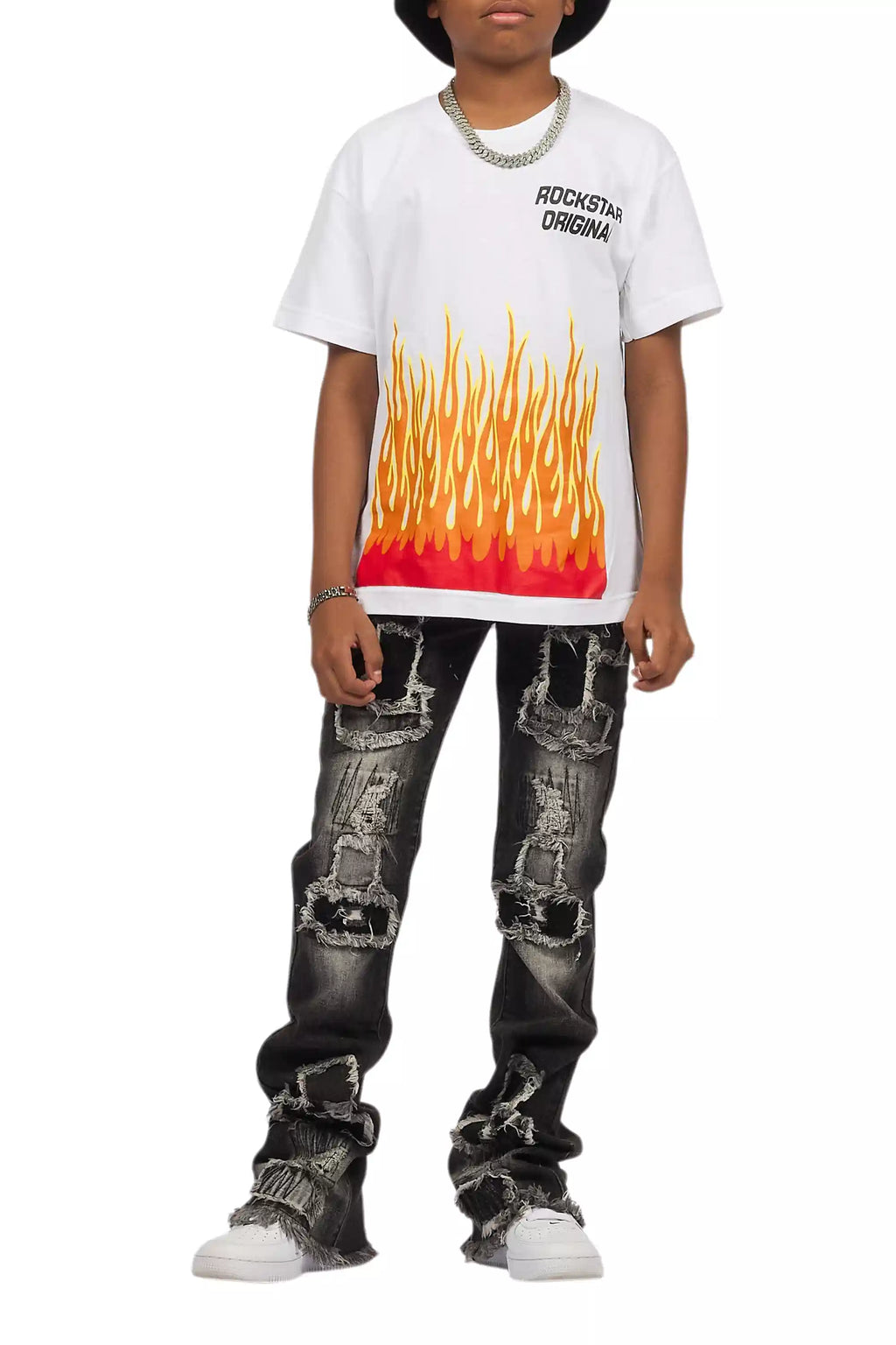 Boys Roeland White Graphic T-Shirt