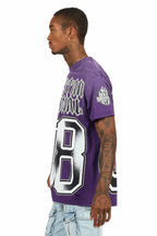 Alim Purple Oversized Graphic T-Shirt