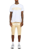 Sana White/Beige T-Shirt Short Set