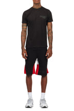 Sana Black Relaxed T-Shirt/Short Set