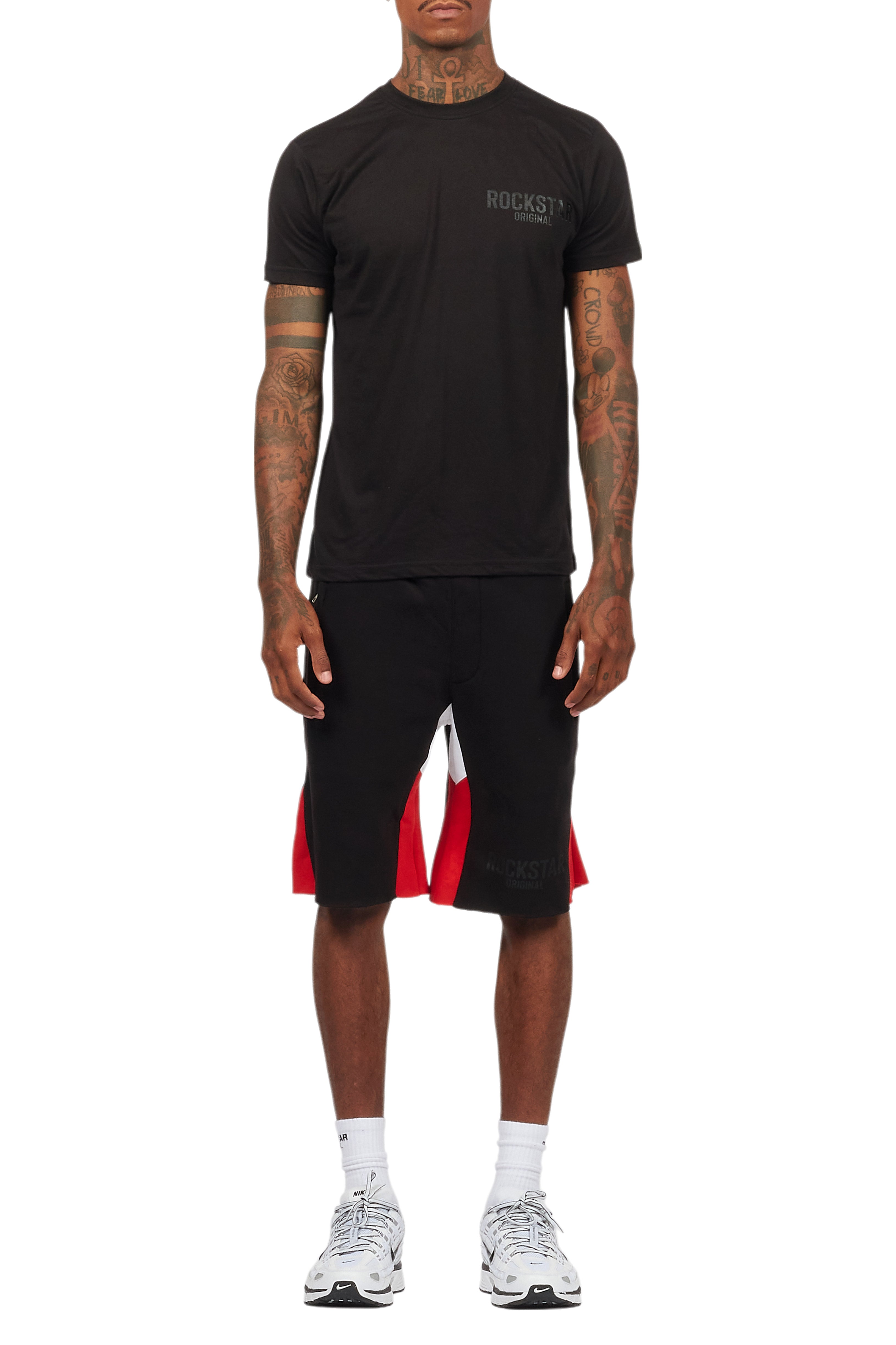 Sana Black Relaxed T-Shirt/Short Set