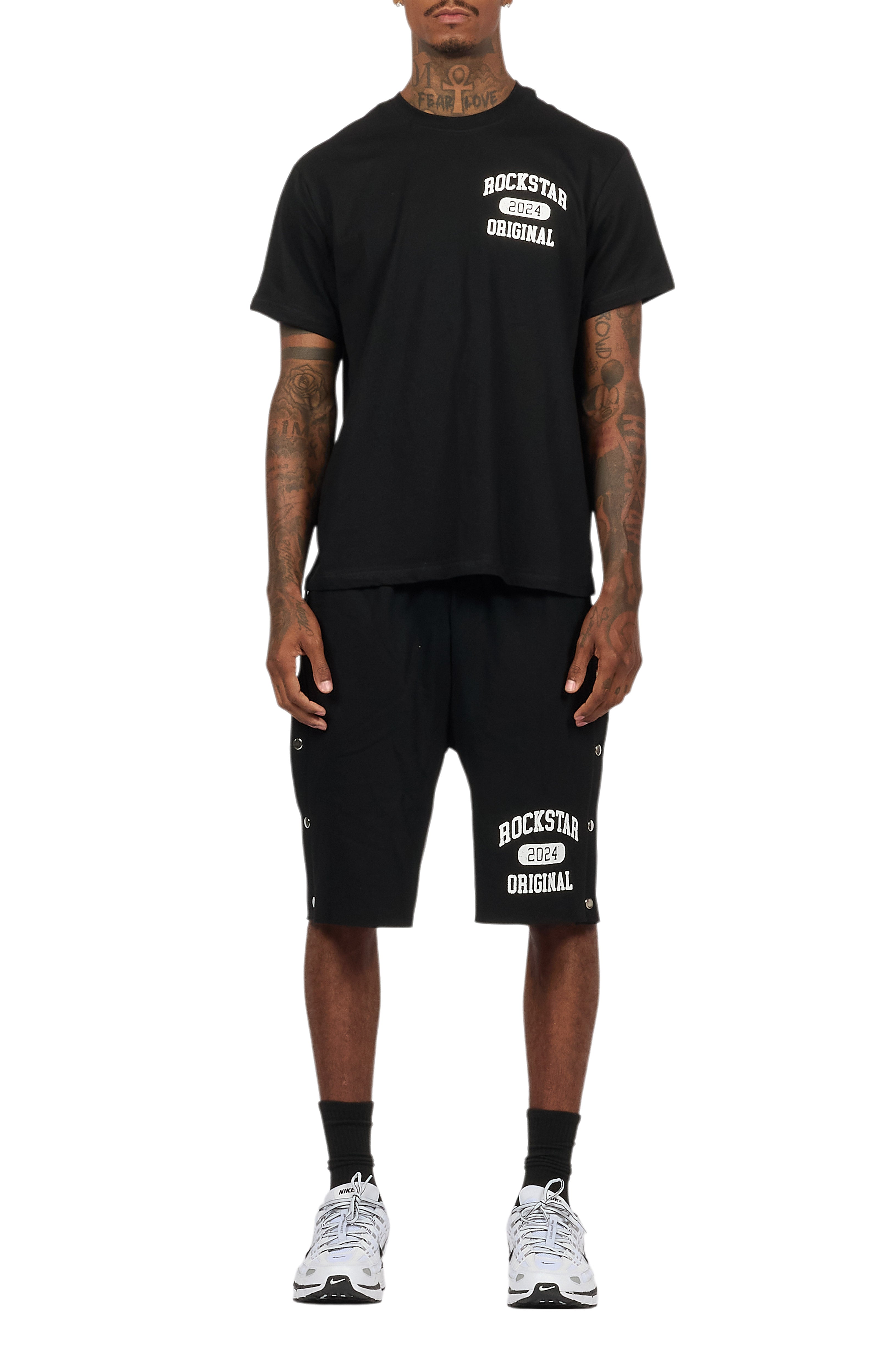 Lex Black T-Shirt/Short Set